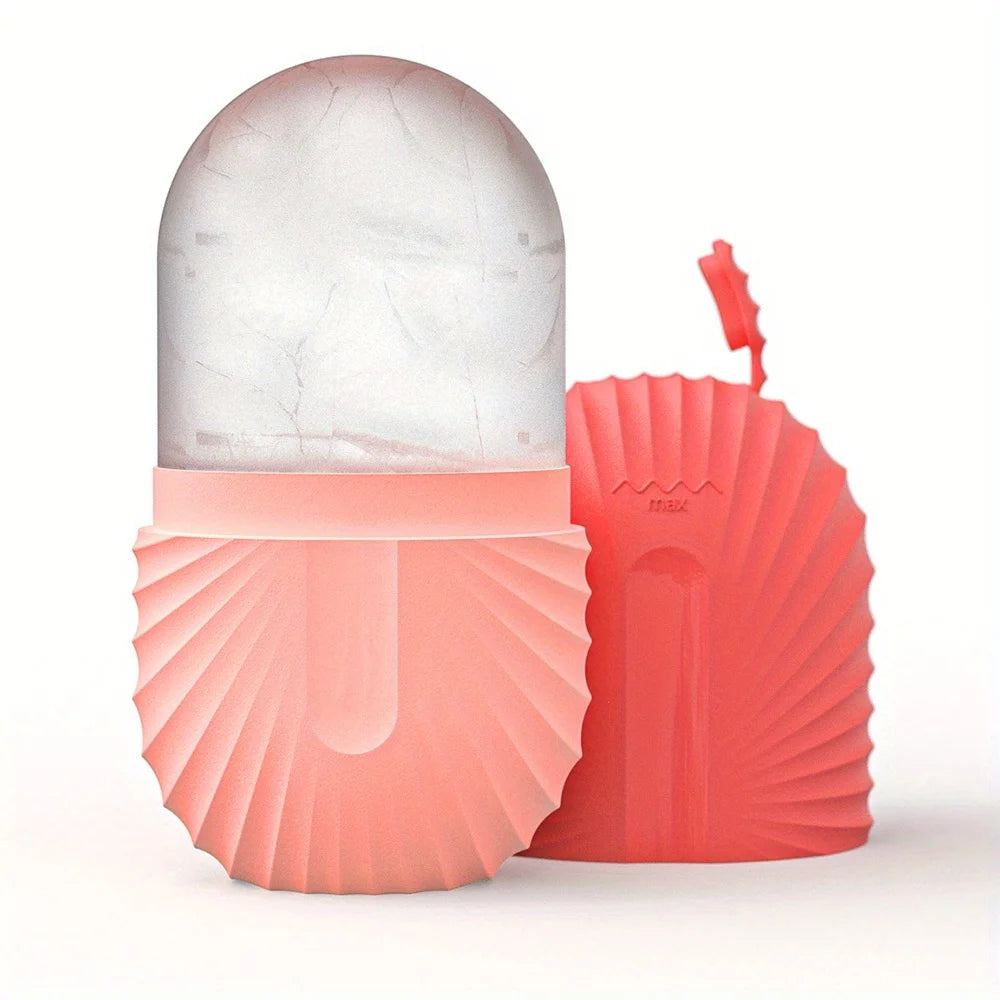 Ensemble de rouleaux de glace pour soins de la peau du visage, rouleau Facial en acier inoxydable Gua Sha, outil pour le visage, rouleau de Massage du visage, Cube de moule