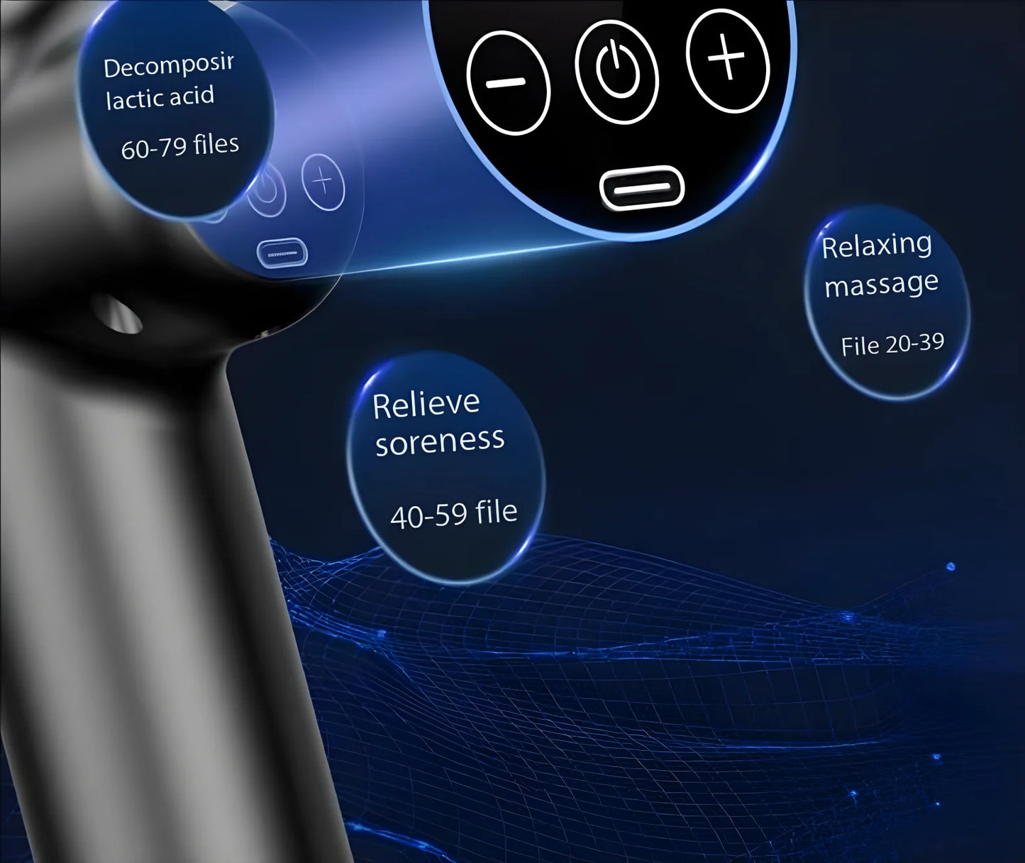 Lenovo – pistolet Fascia de marque, soulage en profondeur les douleurs musculaires, équipement de Fitness et de Relaxation, écran tactile LED, 8 têtes de Massage, cadeaux