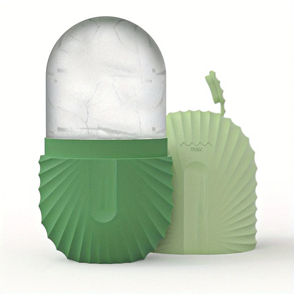 Ensemble de rouleaux de glace pour soins de la peau du visage, rouleau Facial en acier inoxydable Gua Sha, outil pour le visage, rouleau de Massage du visage, Cube de moule