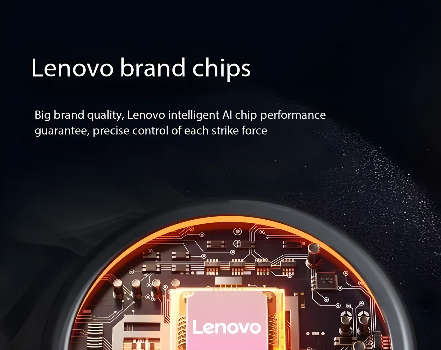 Lenovo – pistolet Fascia de marque, soulage en profondeur les douleurs musculaires, équipement de Fitness et de Relaxation, écran tactile LED, 8 têtes de Massage, cadeaux