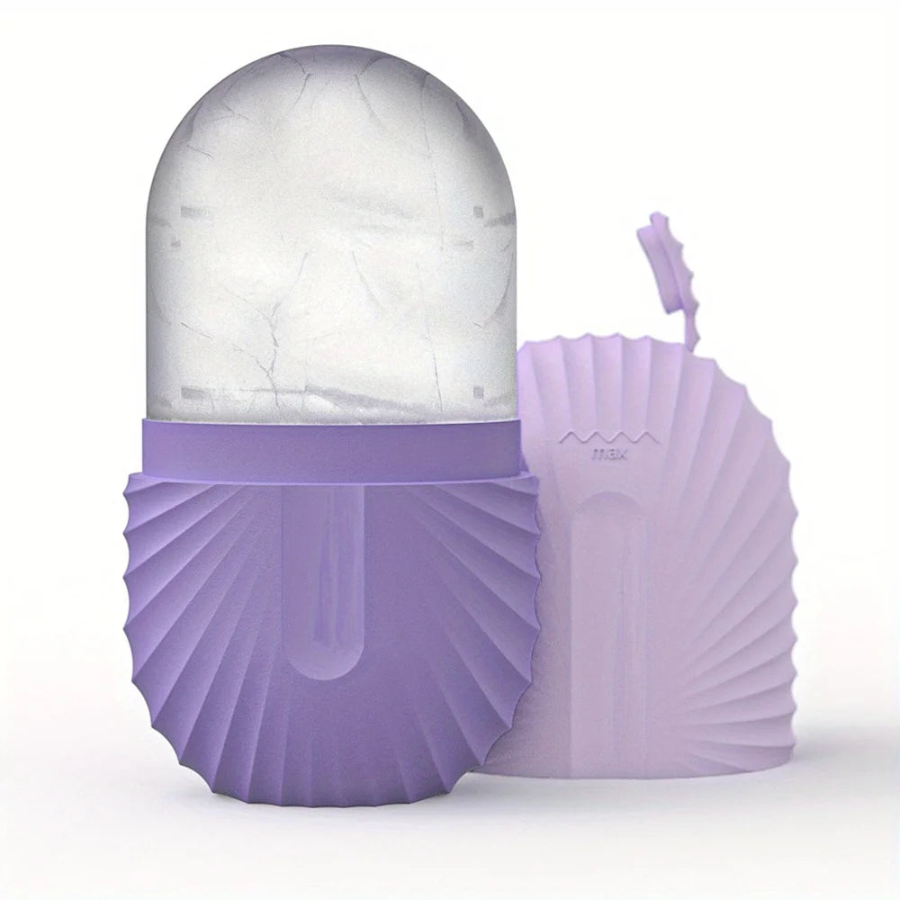 Ensemble de rouleaux de glace pour soins de la peau du visage, rouleau Facial en acier inoxydable Gua Sha, outil pour le visage, rouleau de Massage du visage, Cube de moule