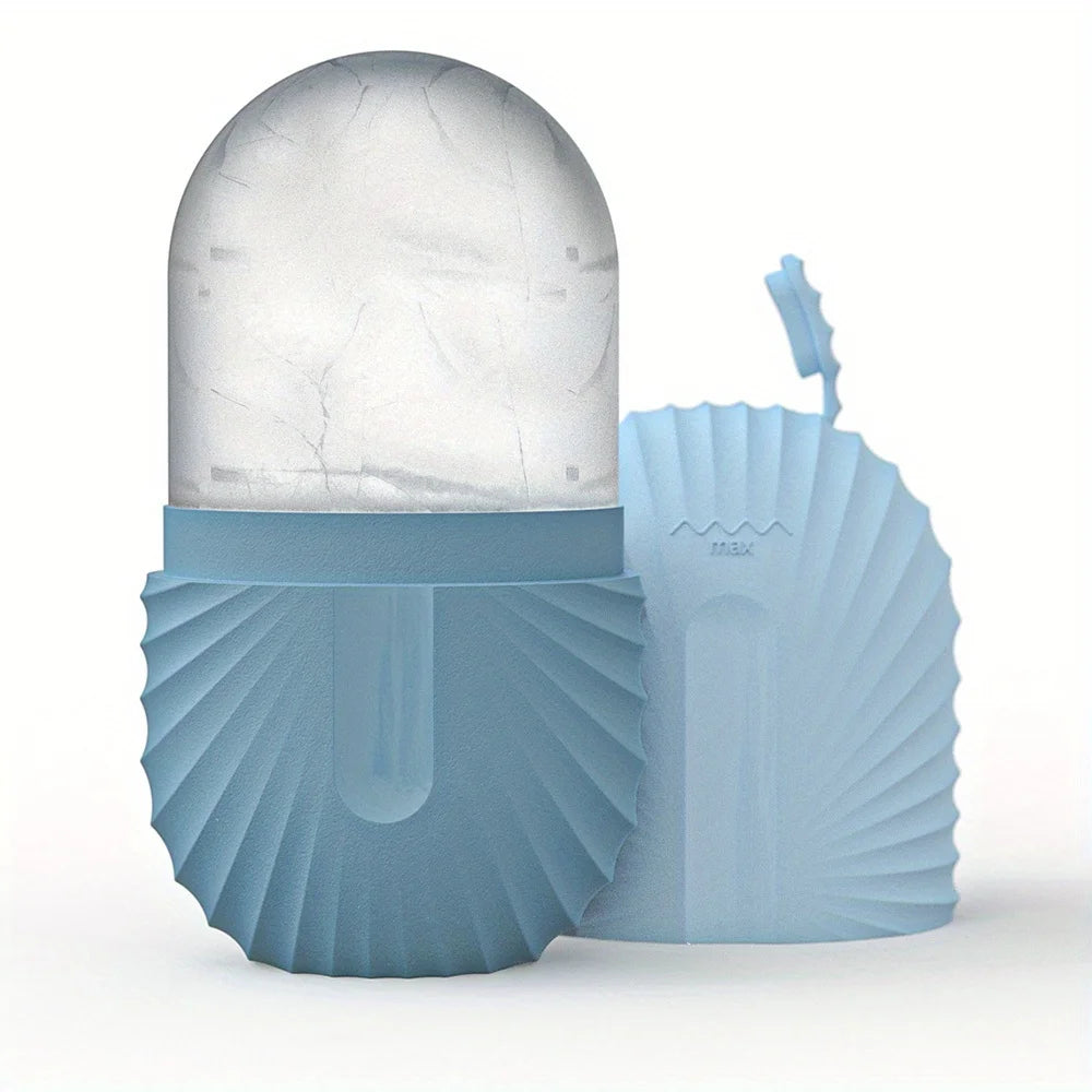 Ensemble de rouleaux de glace pour soins de la peau du visage, rouleau Facial en acier inoxydable Gua Sha, outil pour le visage, rouleau de Massage du visage, Cube de moule